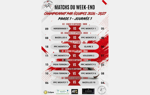 Championnat par équipes - Phase 1 / Journée 1 - Résultats