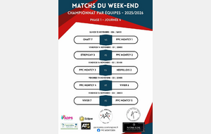 MATCHS DU WEEK-END