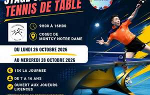 🏓 Stage jeunes de la Toussaint  - Guillaume SportsAndPing 🏓