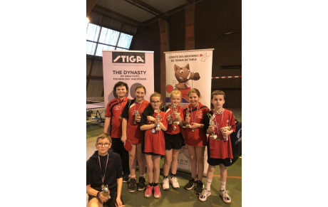 RESULTATS TOUR 2 PONGISTES EN HERBE