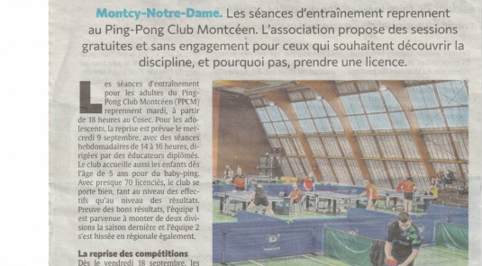 Reprise des activités